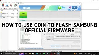 how to use odin to flash samsung firmware