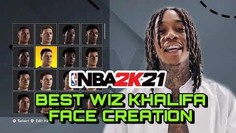 BEST WIZ KHALIFA FACE CREATION NEXT GEN TUTORIAL UPDATED NBA 2K21 MOST REALISTIC