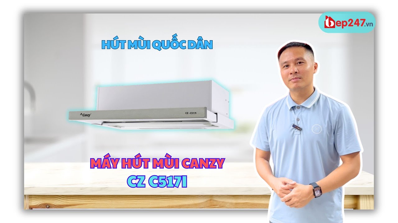 Máy Hút Mùi Canzy CZ C517I | Hút Mùi Quốc Dân | BEP247.vn