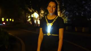 Pro Sport LED Refleksvest LED Lys til Løb, Cykling & | Køb