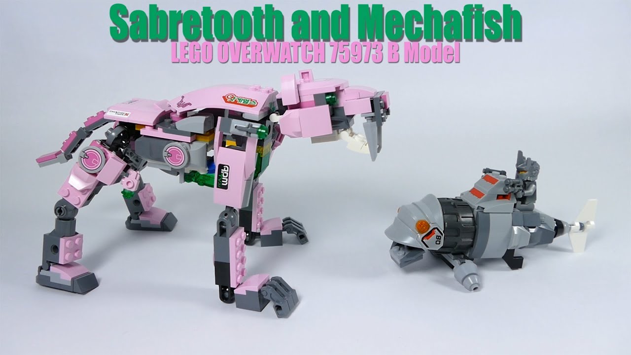 Sabretooth and Mechafish - LEGO Overwatch 75973 B model