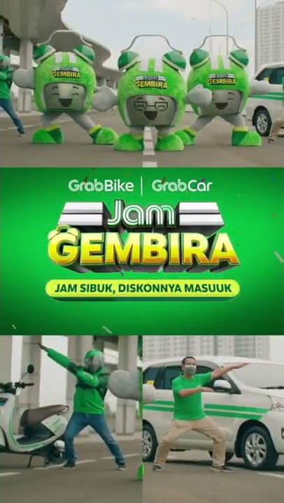 Iklan Grab #JamGembira DISKONnya masuk!!