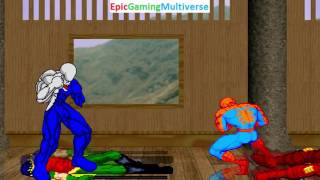Pepsiman And Spider-Man VS Robin And Iron Man In A MUGEN Match / Battle / Fight