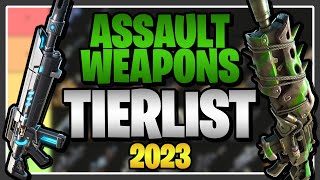 2023 UPDATE: Ranking EVERY ASSAULT WEAPON in Fortnite Save the World! (Assault Weapon Tier List)