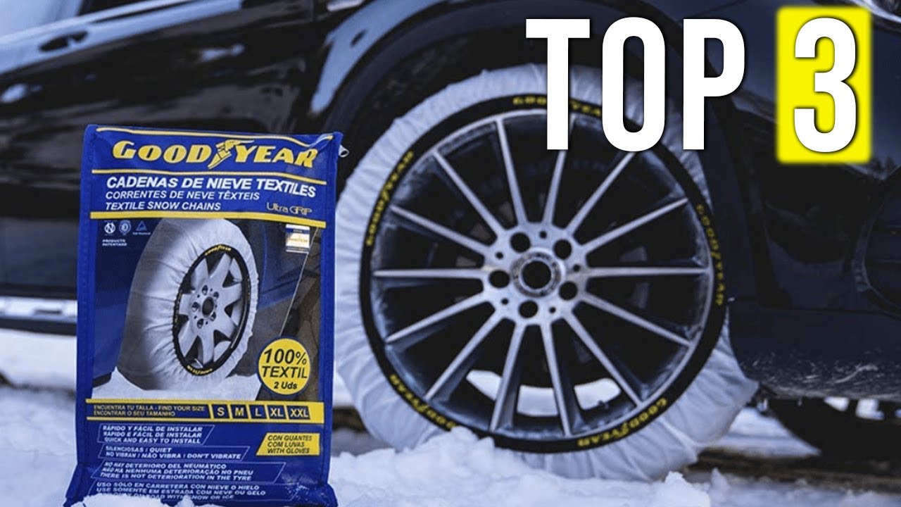 Goodyear Jeu de 2 Chaînes à Neige en Textile pour Voitures Ultra GRIP  Taille M