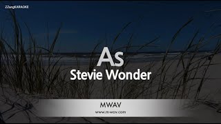 Video thumbnail of "Stevie Wonder-As (Karaoke Version)"