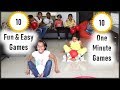 10 Indoor Activities for kids | Fun Indoor games | games for kids | Minute to Win It Games for kids