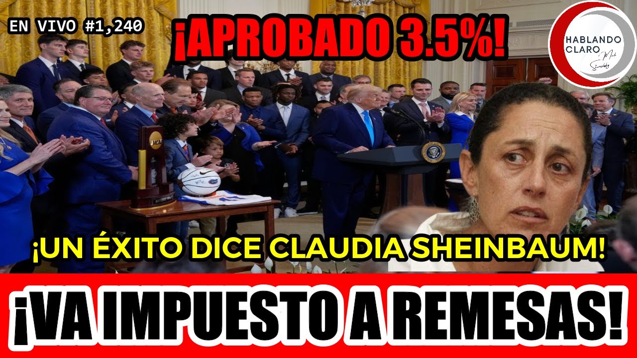 ¡APROBADO IMPUESTO A REMESAS! CLAUDIA SHEINBAUM ¡LO FESTEJA!