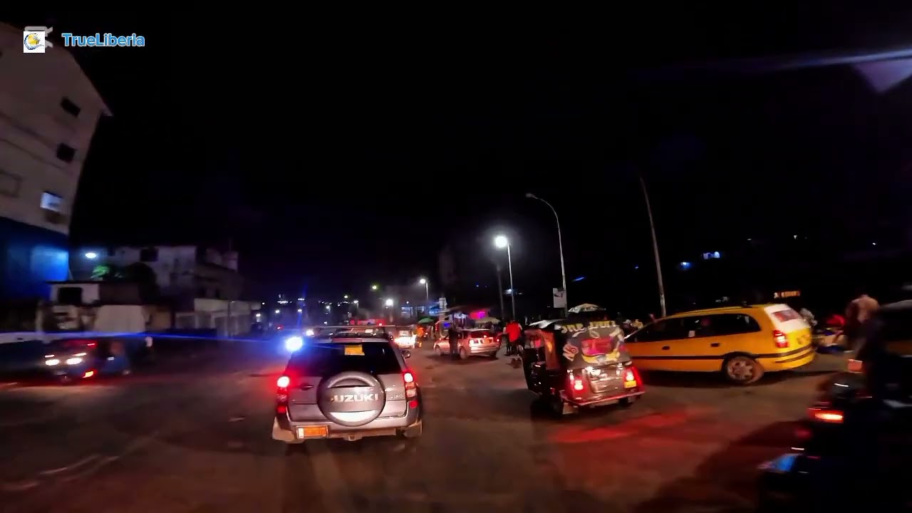 Liberia 2025 | Check out this massive night update & Tour from Sinkor Monrovia to Japanese Freeway.