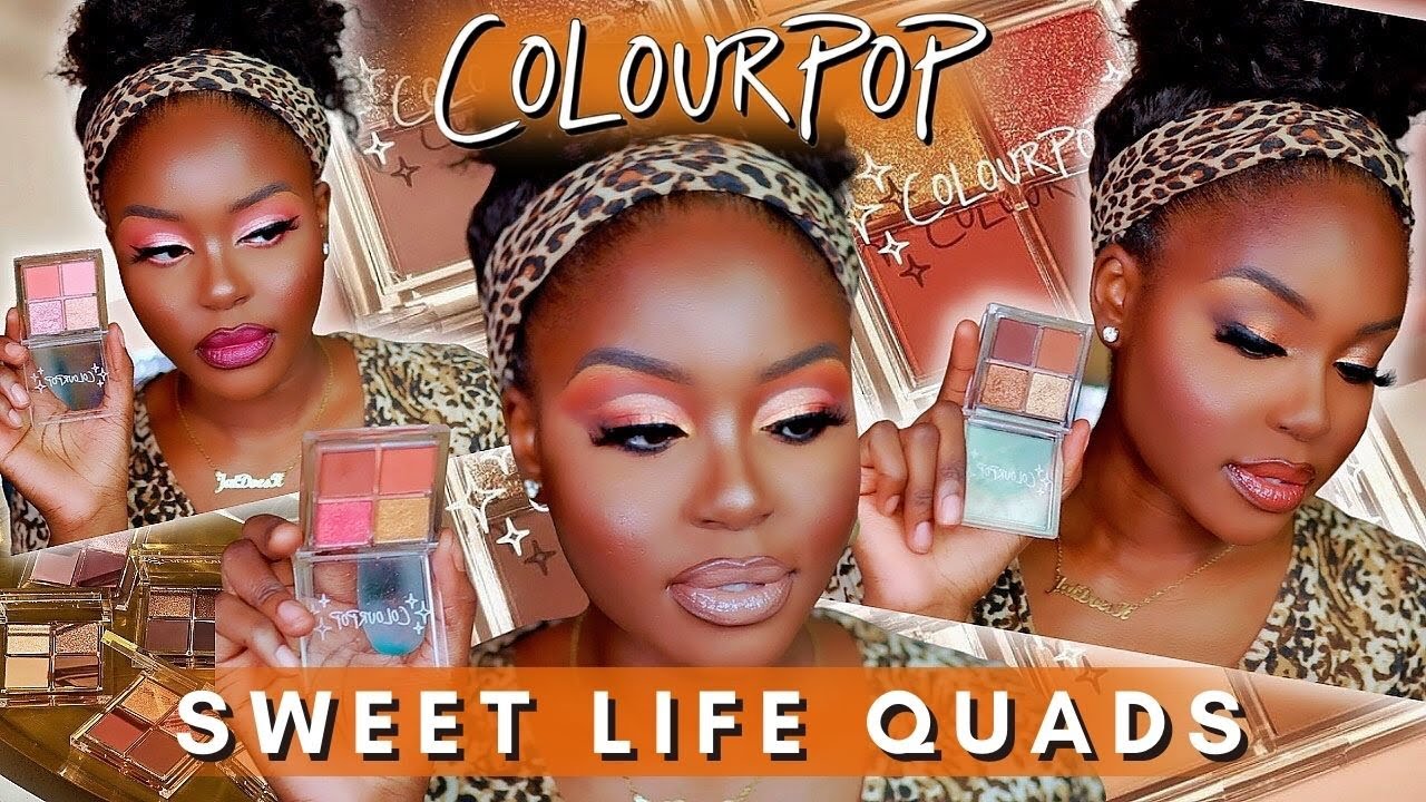 *NEW* COLOURPOP SWEET LIFE EYESHADOW QUADS  | 3 Looks + Review | JaiDoesIt