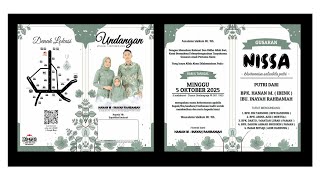 Download Desain Undangan Gusaran & Khitan CDR Gratis | CorelDRAW Template Edit Sendiri