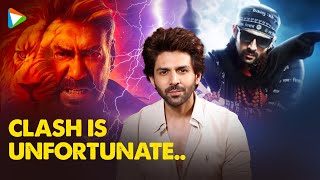 Kartik Aaryan on clash with Singham Again, Comparison with Akshay Kumar, SRK | Bhool Bhulaiyaa 3