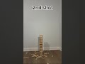 Kapla Tower vs Nerf Gun... How Many Shots Until Collapse?