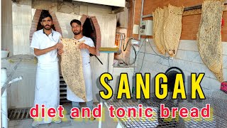 Delicious and fresh Sangak bread |  پخت نان سنگک در نانوایی کرج_ فردیس