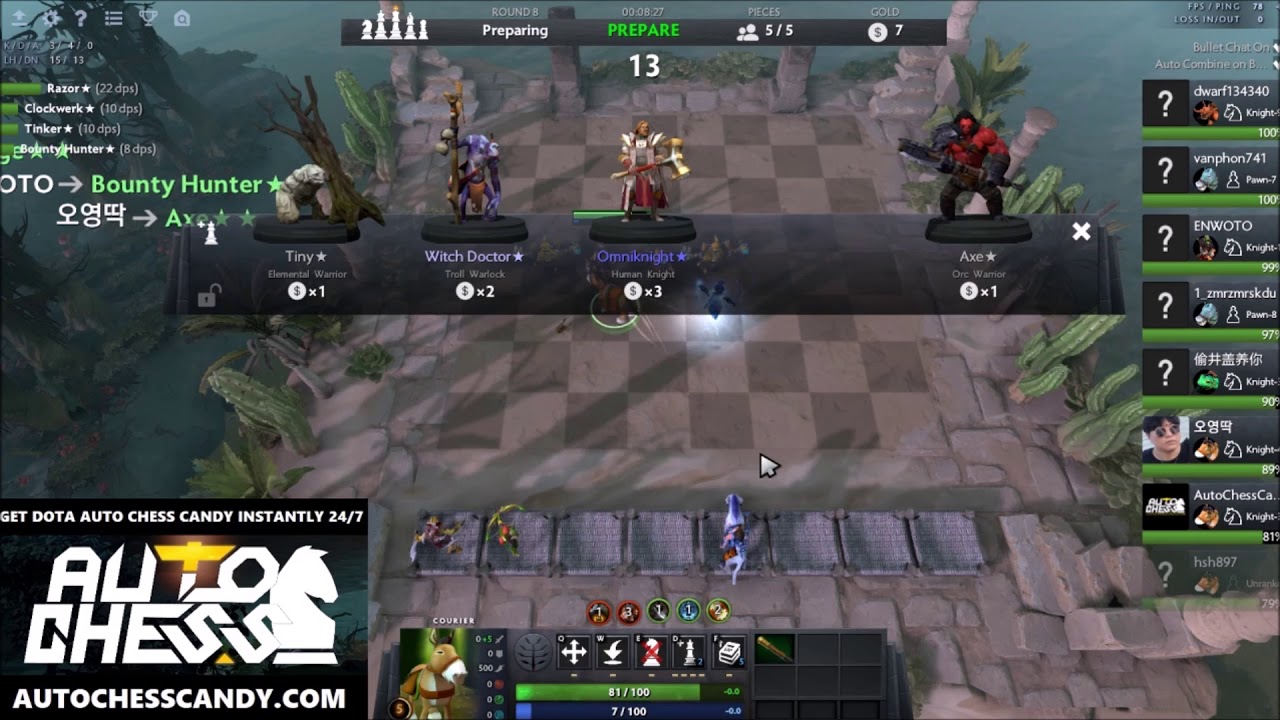 How To Activate Auto Combine On Bench In Dota Auto Chess