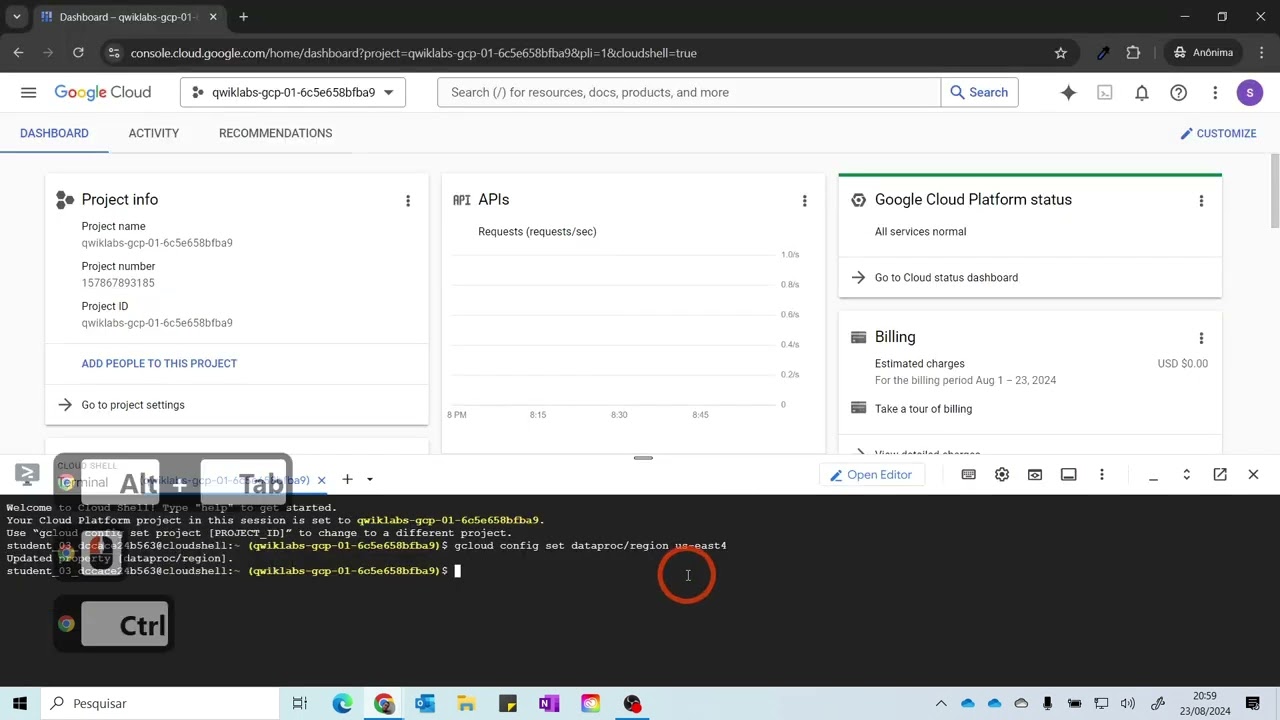 GSP104 Dataproc Qwik Start   Linha de comando L02T04 - 2024