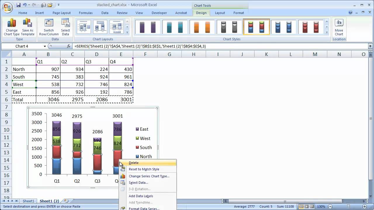 How To Make Stacked Bar Chart Excel