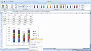 Create a Stacked Column or Bar Chart