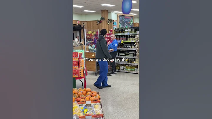 POV: You made the mistake of wearing scrubs to Trader Joe's 😩  #doctor #medicalhumor  #traderjoes