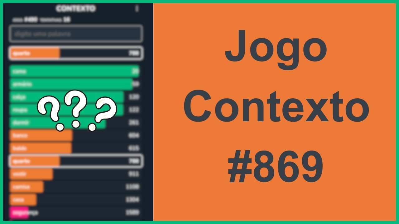 Jogo Contexto #869 - YouTube