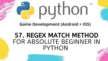 Regex  match method for Absolute Beginners in Python