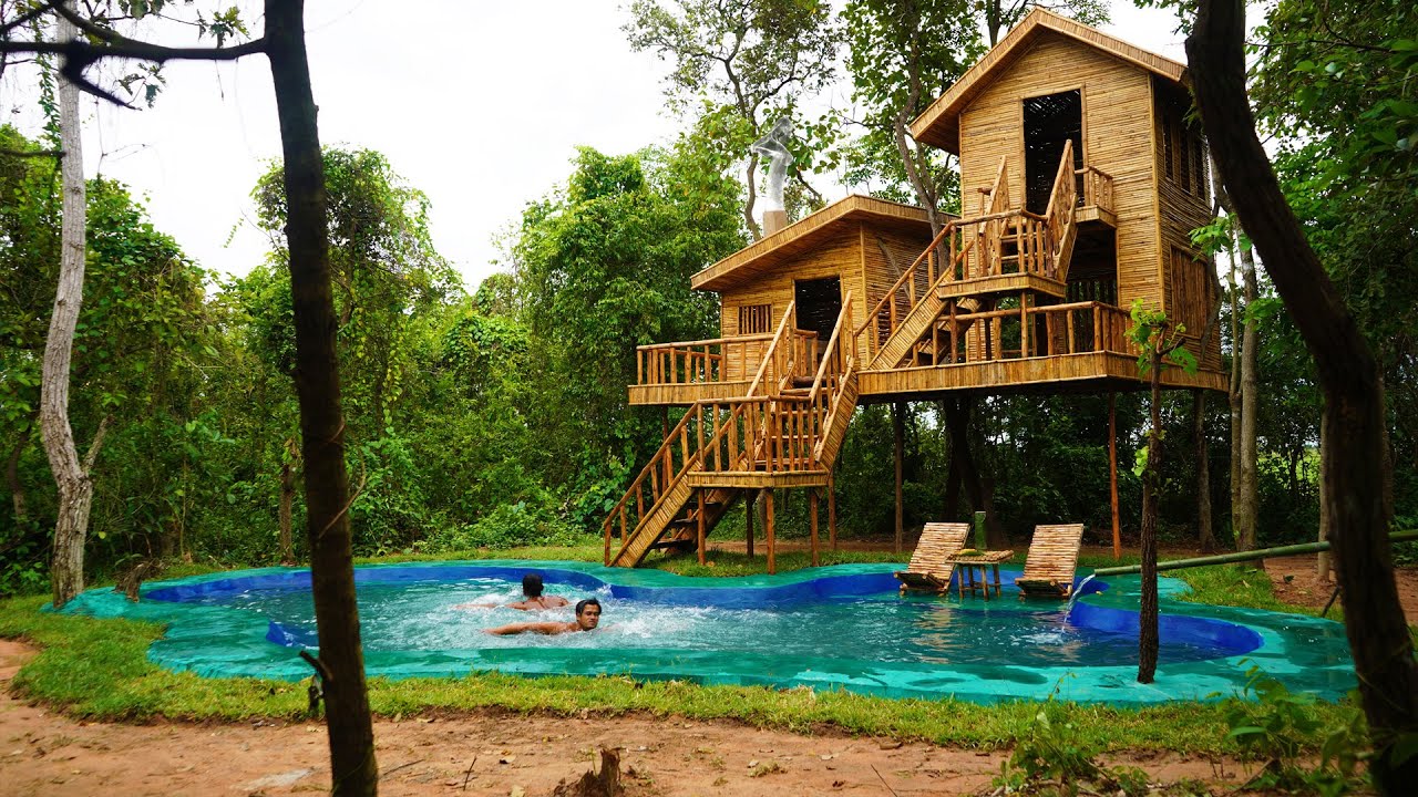 Build Dream Private Swimming Pool Design And Cooking Inside Kitchen On ...