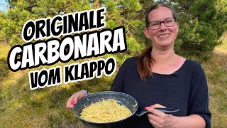 Original Spaghetti Alla Carbonara Selber Machen- Pasta Mit Guanciale Wie Bei Mamma
