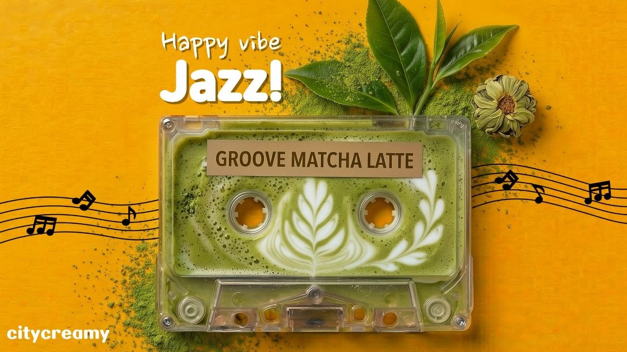 Весеннее джаз-кафе ☕ Теплый матча-латте Jazz cafe Playlist🎧Lofi · Groove · piano
