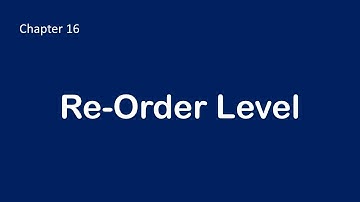 16 | Stock Reorder Level in TallyPrime