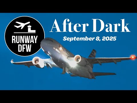 LIVE 🔴 DFW Airport ✈️ Plane spotting at night 🌟 September 8, 2025