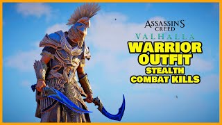 Assassins Creed Valhalla Warrior Outfit Stealth Combat Kills [NO HUD]