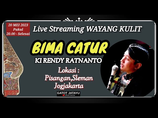 #LiveStreaming Wayang Kulit KI RENDY RATNANTO ‼️ Lakon BIMA CATUR class=