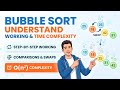 Bubble Sort in Hindi ? Working of Bubble Sort? Time complexity of Bubble Sort?😱📝