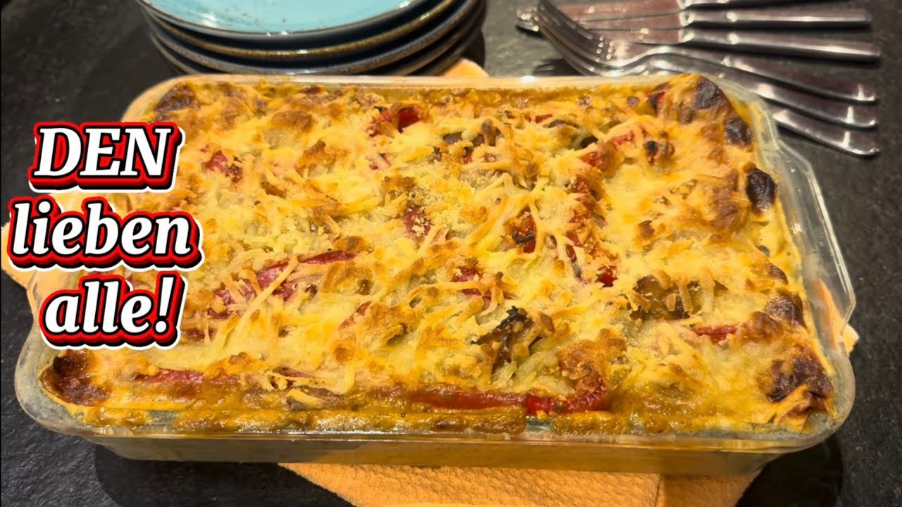 DIESER vegane Gyros-Spätzle-Auflauf überrascht wirklich jeden! Einfach, unglaublich cremig & so 😋😋😋!