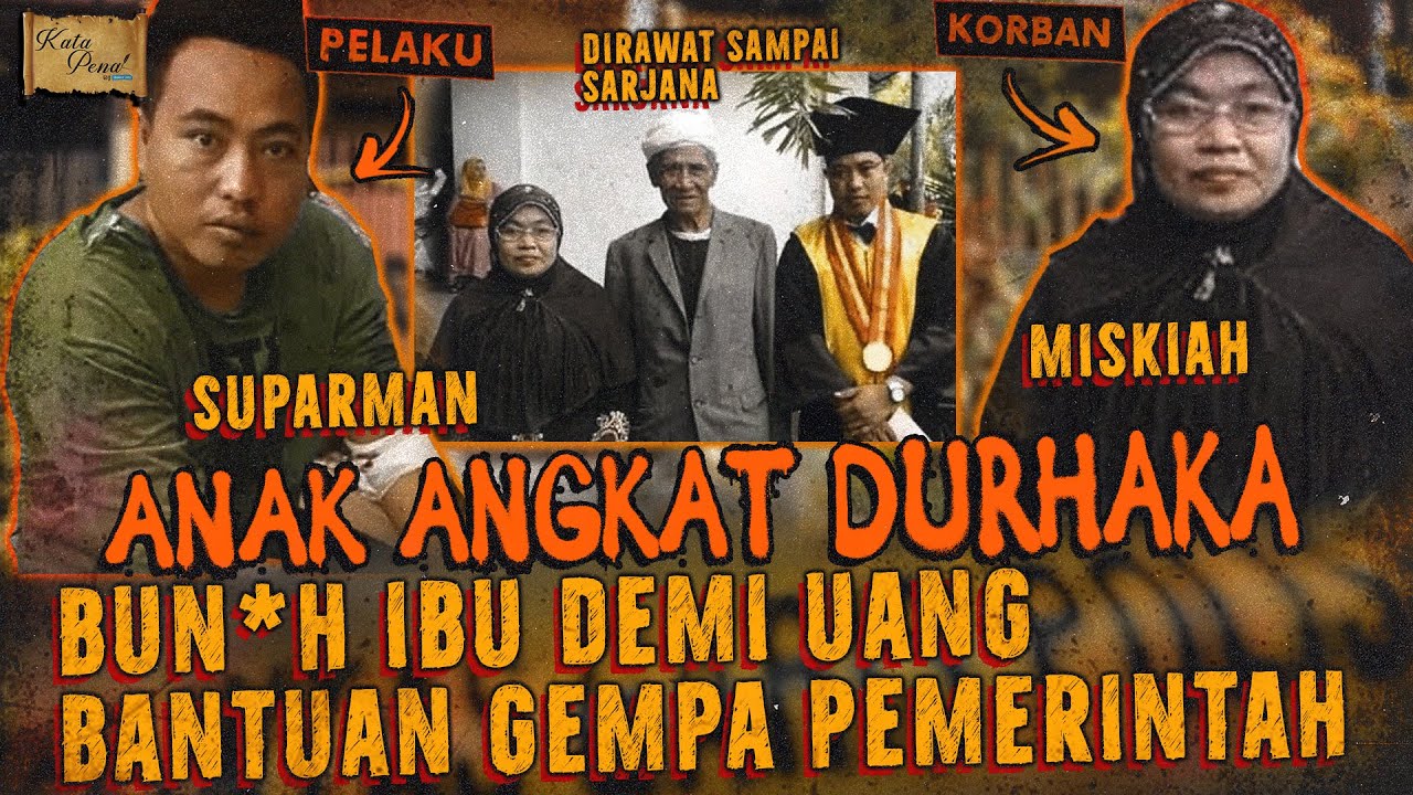 NYAWA IBU BERAKHIR DI TANGAN ANAK ANGKAT YANG DIBESARKAN HINGGA SARJANA