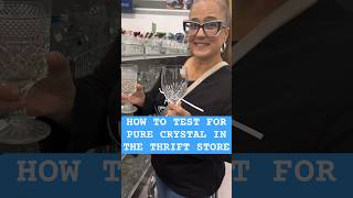 HOW TO TEST PURE CRYSTAL #thrifting #goodwill #crystal via IG @thriftingwitdiva @thrifted_life247