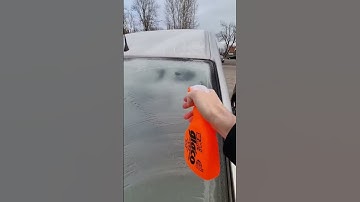 Quickly remove ice and snow from the windshield with Glaco Deicer.
