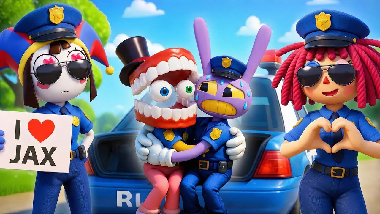 Pomni & Jax in Trouble: Digital Circus Police Chaos 🚨🎪 | The Amazing Digital Circus Animation