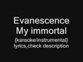 Evanescence - My Immortal {instrumental/karaoke}