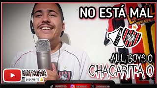 NO ESTA MAL. All Boys 0 - CHACA 0 🇾🇪 VIDEO REACCIÓN MONTICHACA