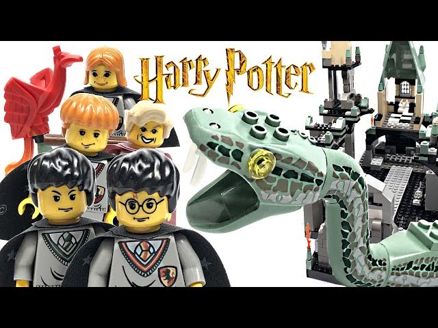 Lego Harry Potter Chamber of Secrets 4730 Basilisk w/ Glow Teeth Lockhart  Ron +