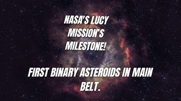 Lucy Reveals Surprising Binary Nature of Dinkinesh #asteroid
