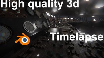 Making a cockpit in blender|| Relaxing blender timelapse (free model in description) || The Brink ||