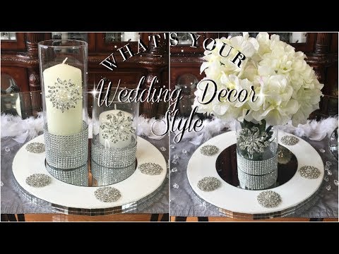 DIY DOLLAR STORE WEDDING TABLE CENTERPIECES DECOR \ 3 STYLES!