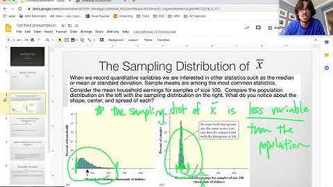 7.3a - Sampling Distributions for a Sample Mean