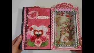 Young Love Valentine mini album and shadow box.AVI
