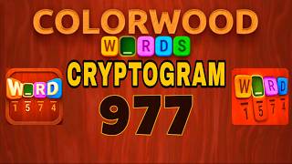 COLORWOOD WORDS CRYPTOGRAM level 977