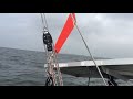 Diy ultralight windvane first sailing test