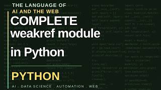 weakref module in Python