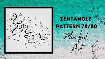 Zentangle Pattern 78/80 Mindful Art Easy #zentangle #zentanglepatterns #zentangleart #mindfulart